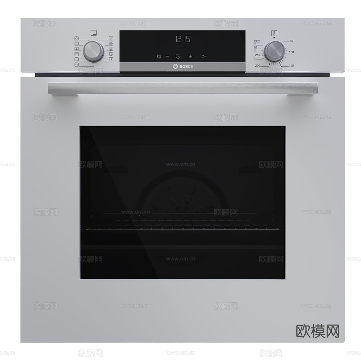 博世烤箱 HBA578BW03d模型下载