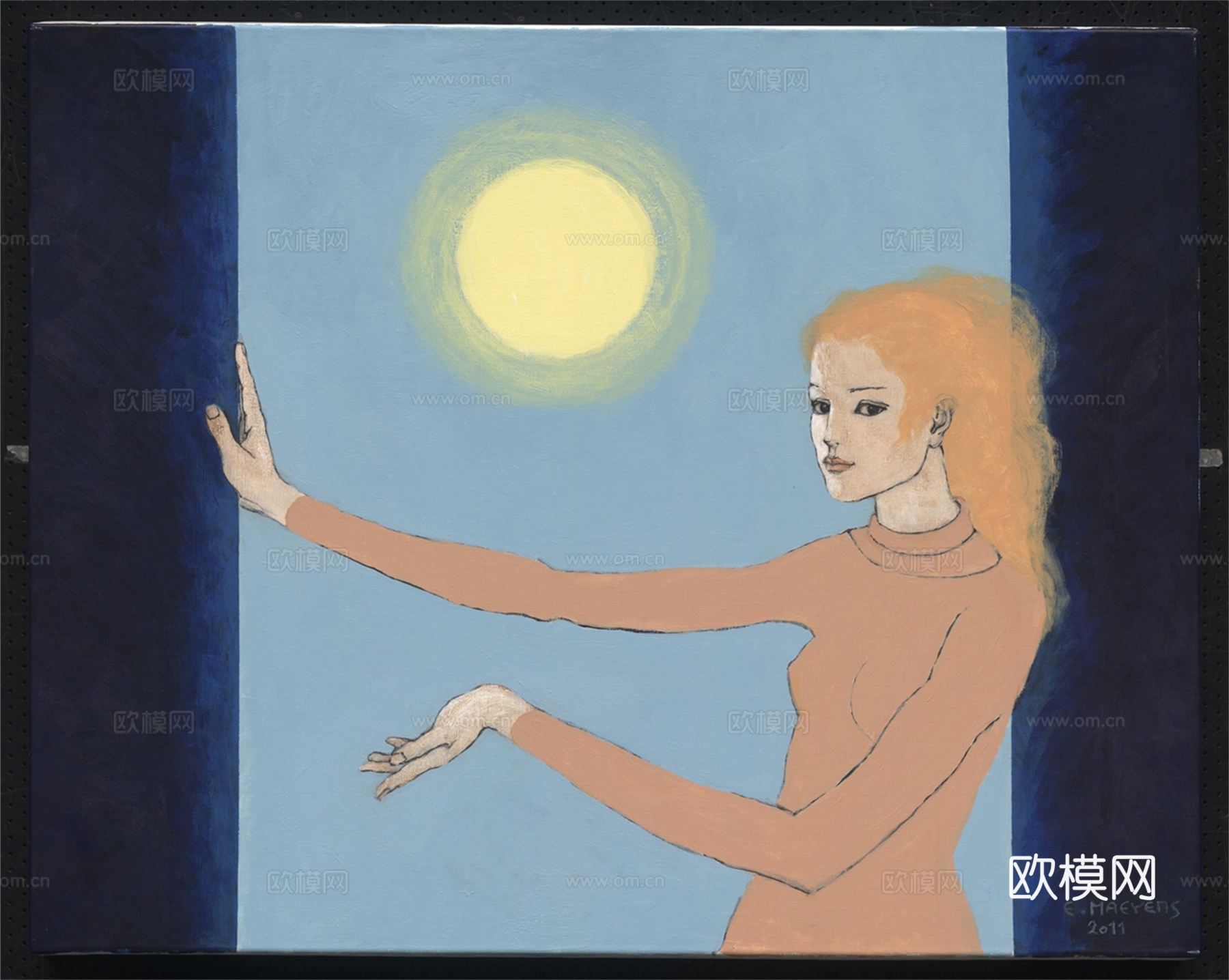 人物油画，人物画，装饰画，艺术画