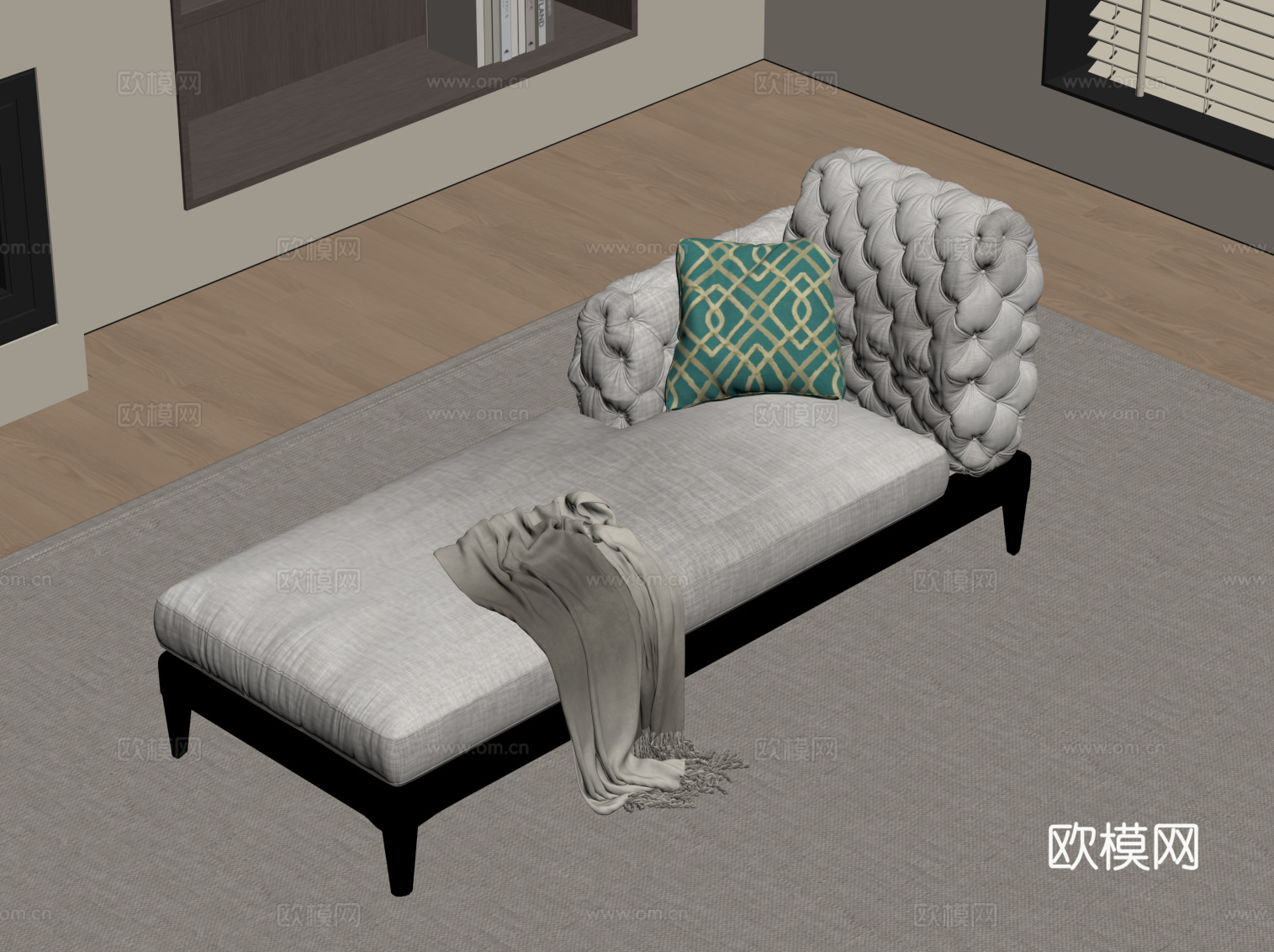 法式沙发凳 贵妃椅su模型