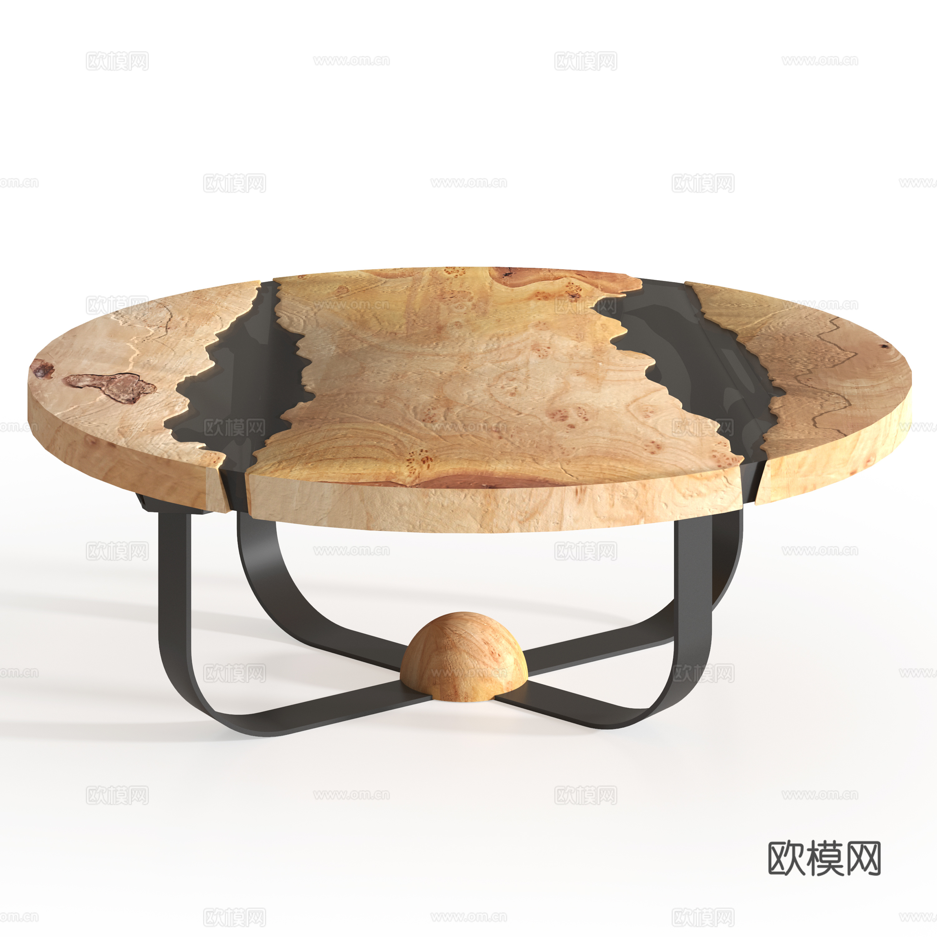 圆形茶几su模型