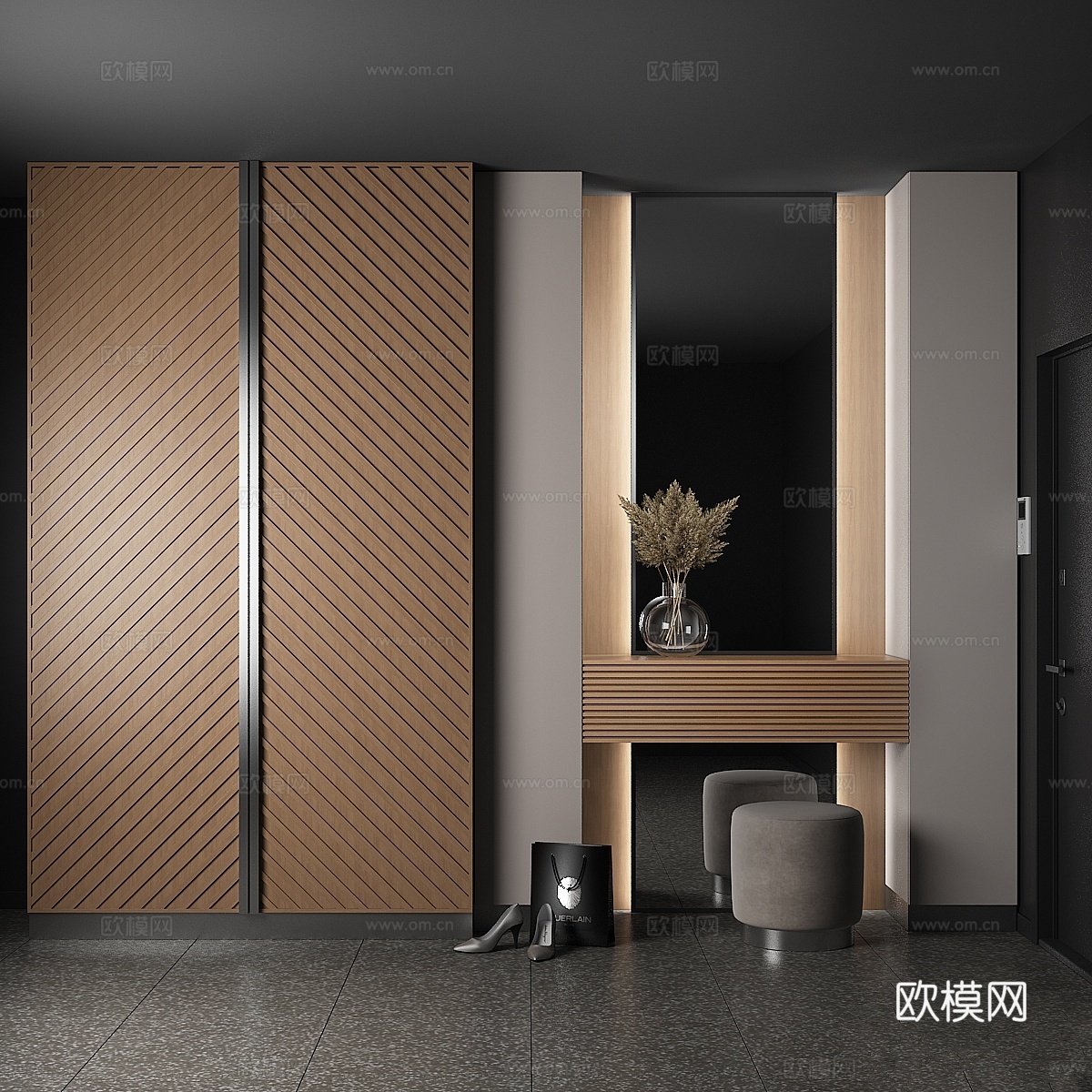 家具组合 383d模型下载