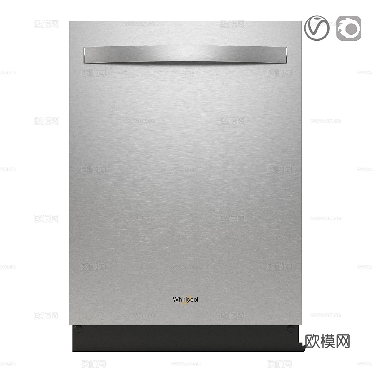嵌入式惠而浦WDT970SAHZ洗碗机3d模型下载