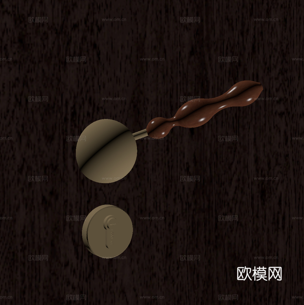 意式复古门把手su模型