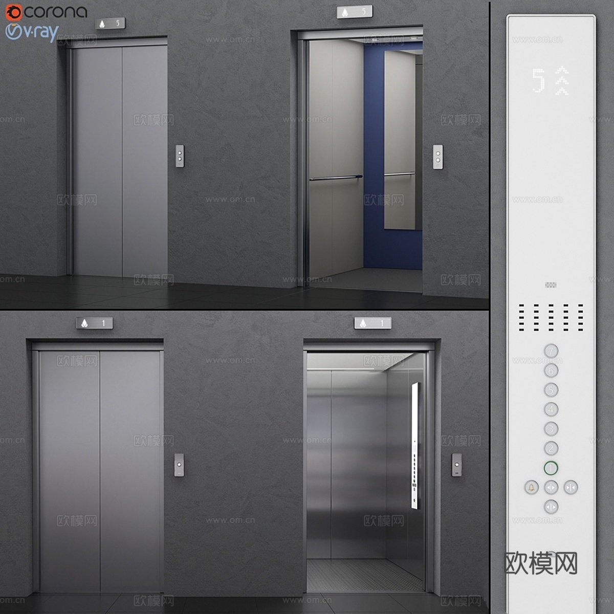 Lift Kone MonoSPACE 5003d模型下载