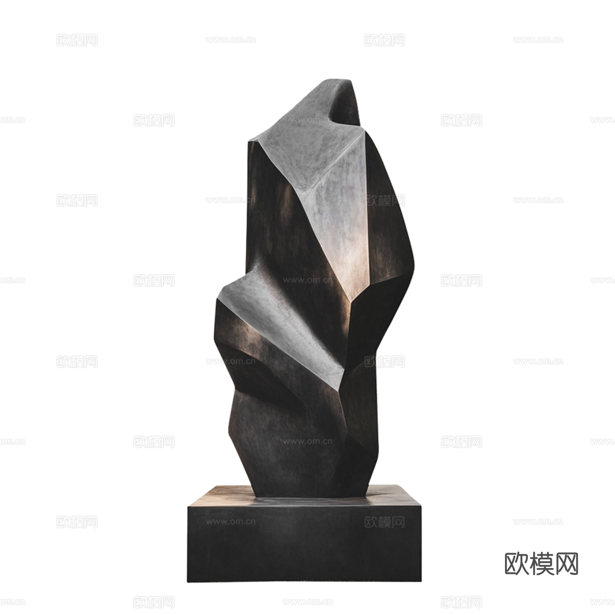 现代异形雕塑摆件su模型