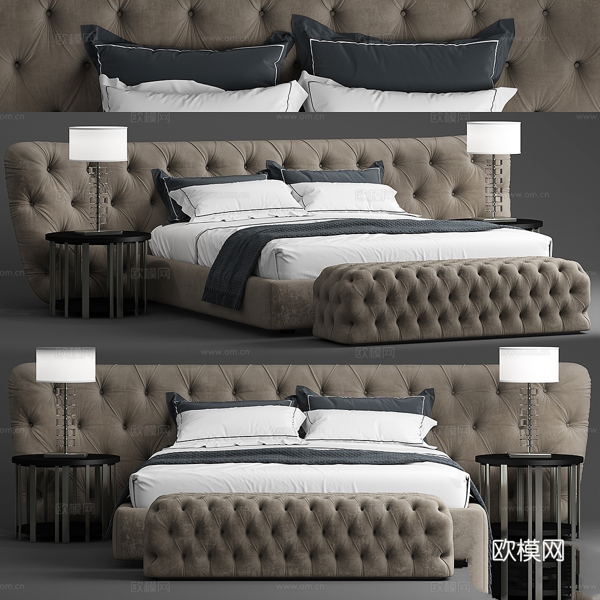 Casamilano ROYALE CAPITONE床3d模型下载