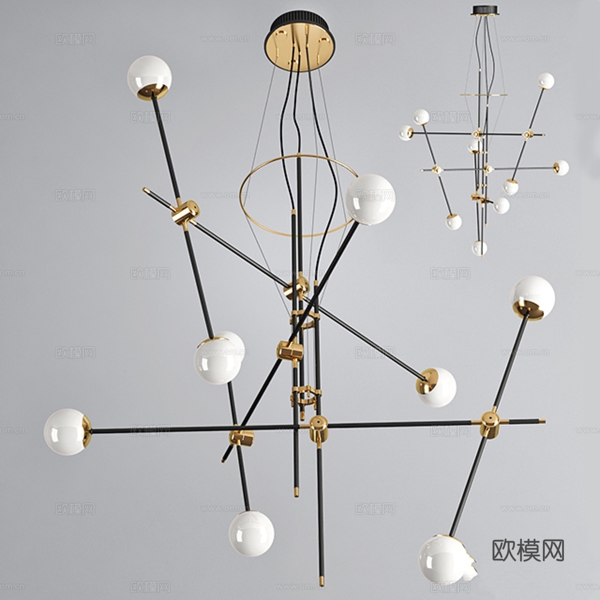 Bullarum St-9 枝形吊灯3d模型下载