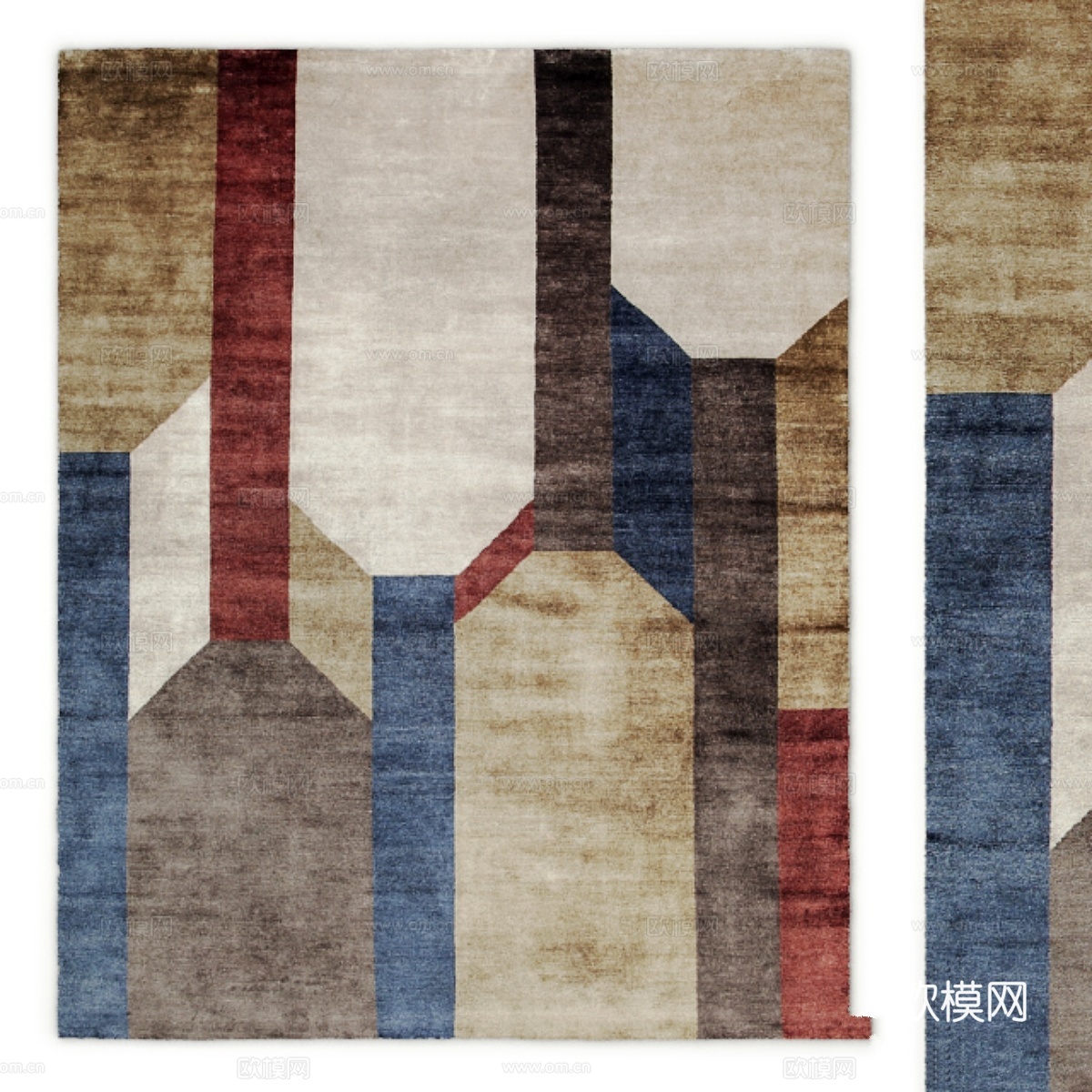 Composizione双人地毯3d模型下载