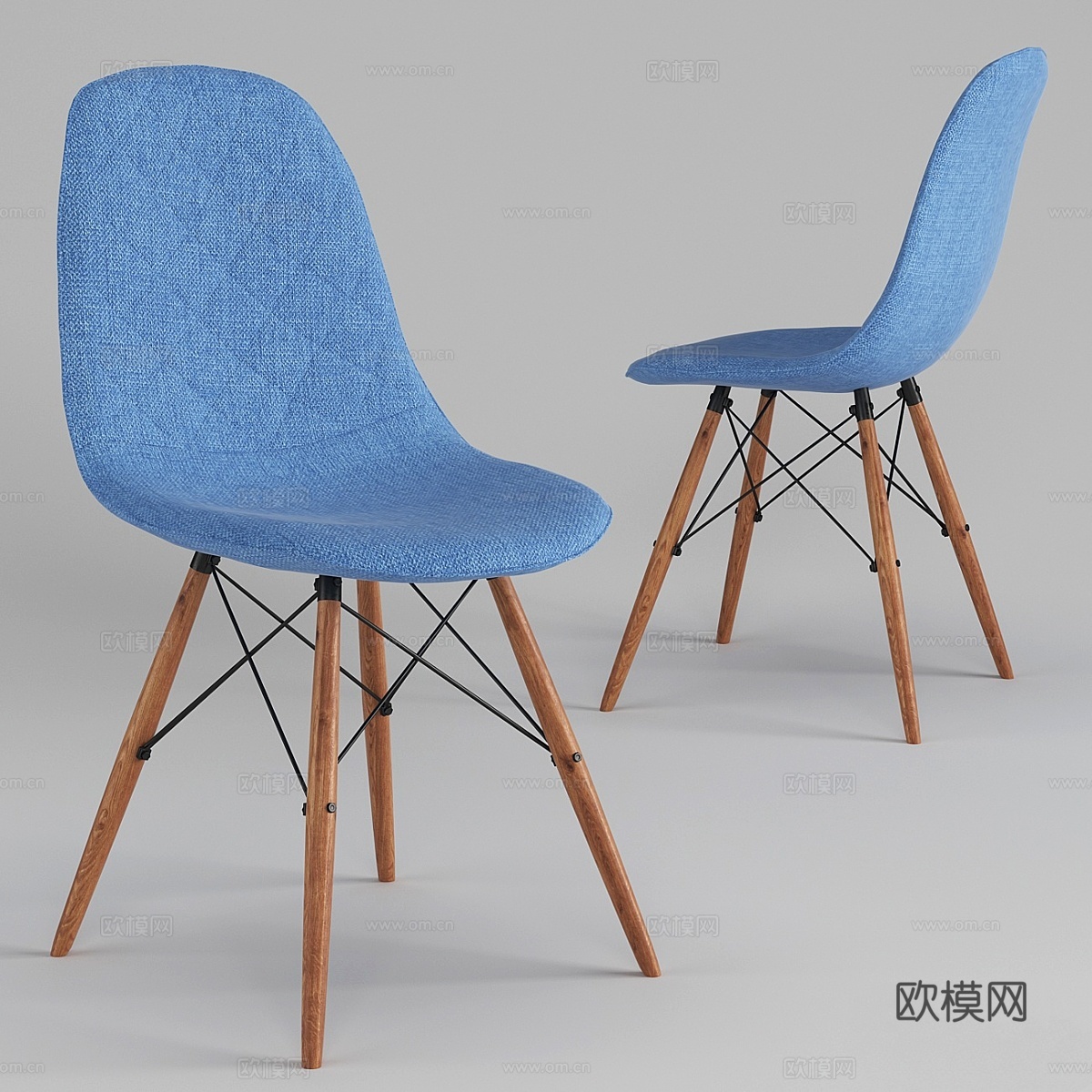 埃菲尔_餐椅_023d模型下载