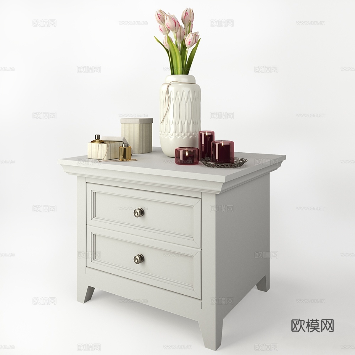 路缘石装饰套装3d模型下载