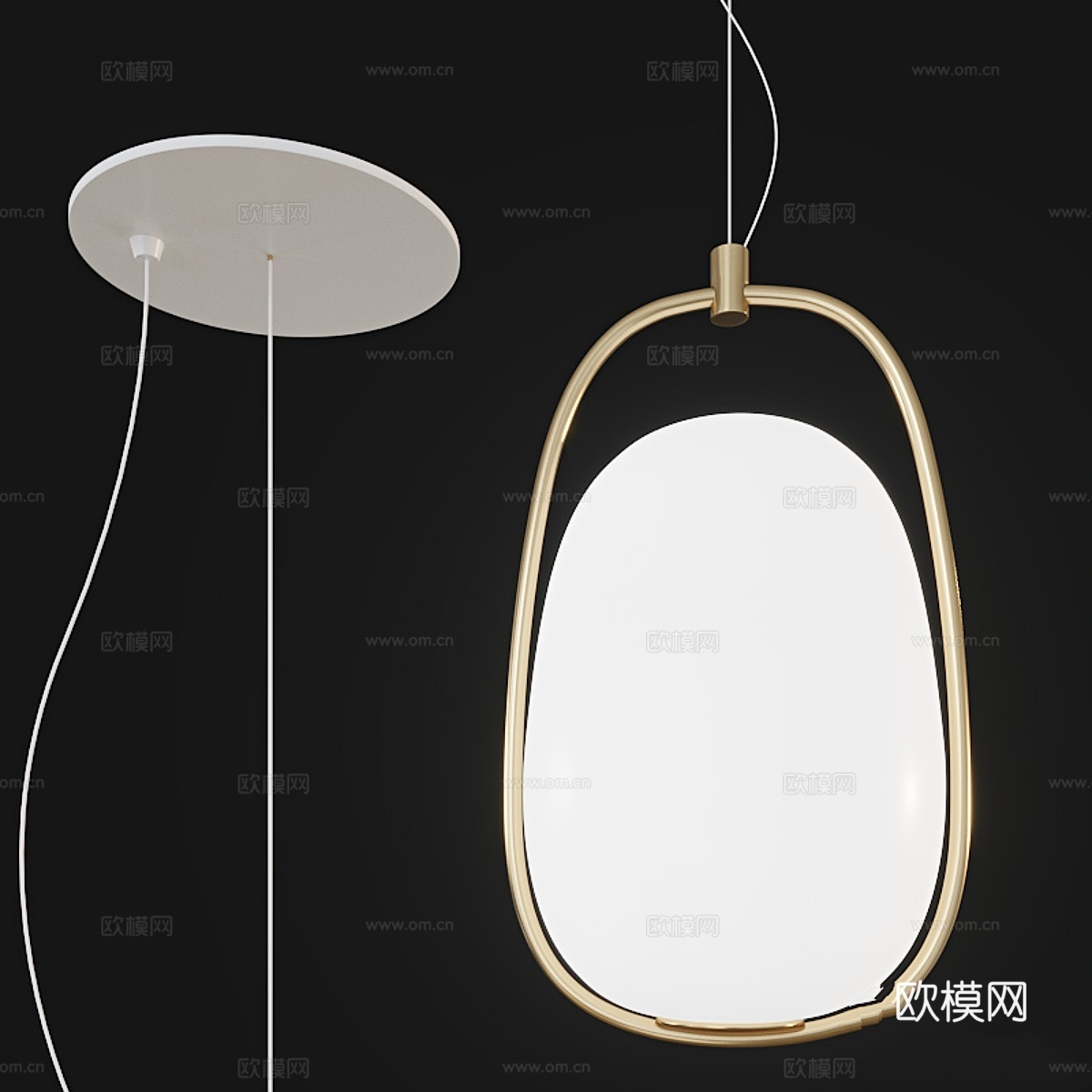 Kundalini Lanna 吊灯3d模型下载