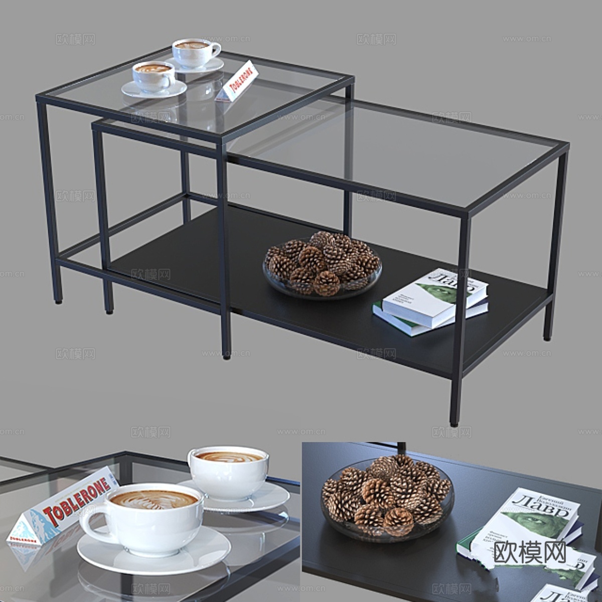 宜家Vitsё系列桌具套装3d模型下载