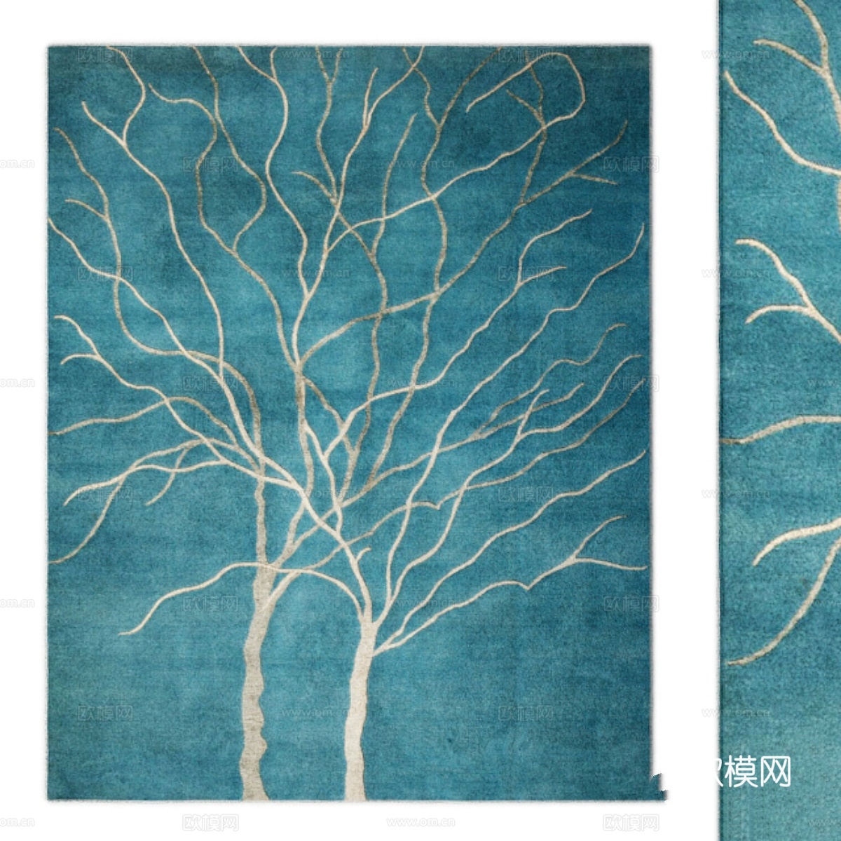 双人生命之树地毯3d模型下载