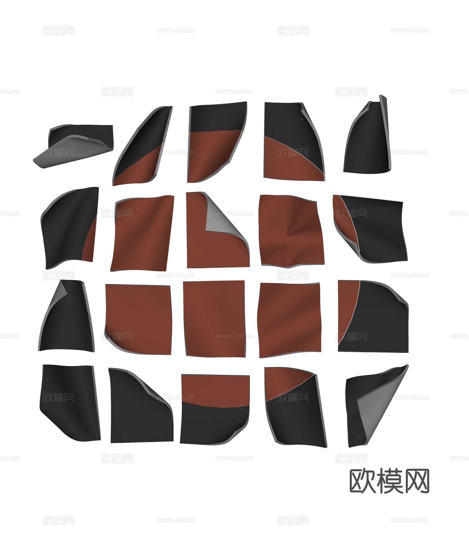 现代轻奢墙饰挂件su模型