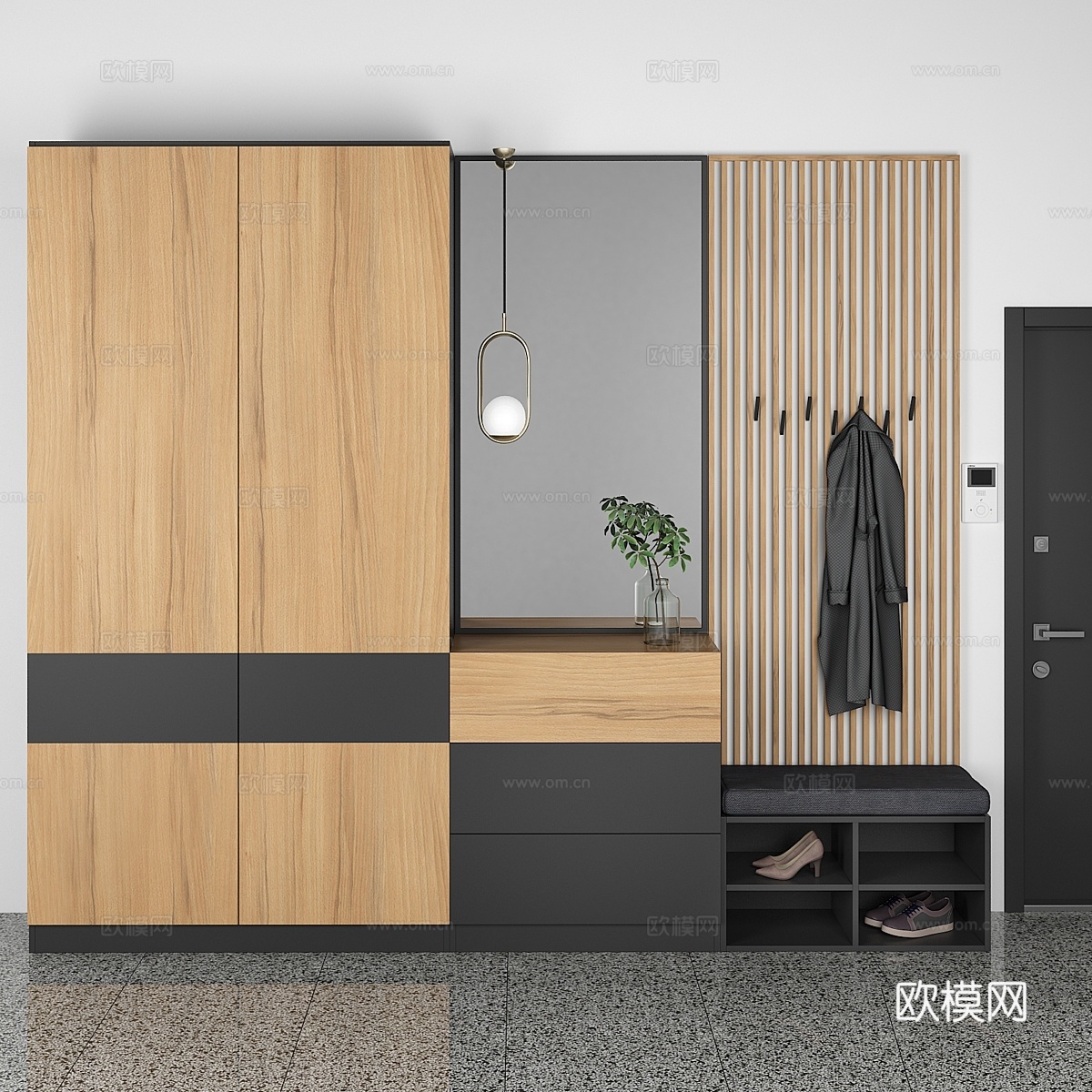 玄关走廊 193d模型下载