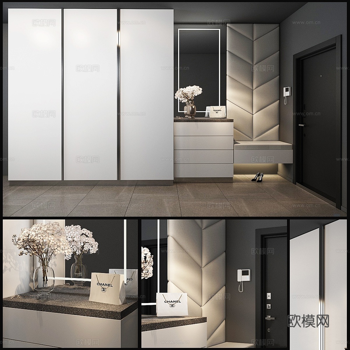 门厅构图_363d模型下载