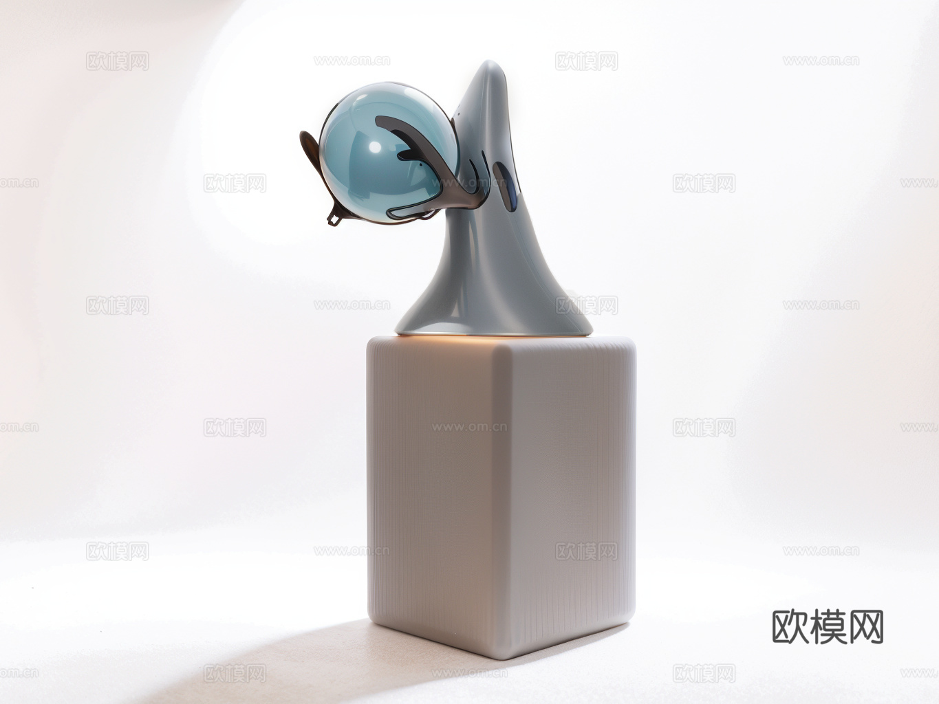 雕塑异形落地灯su模型