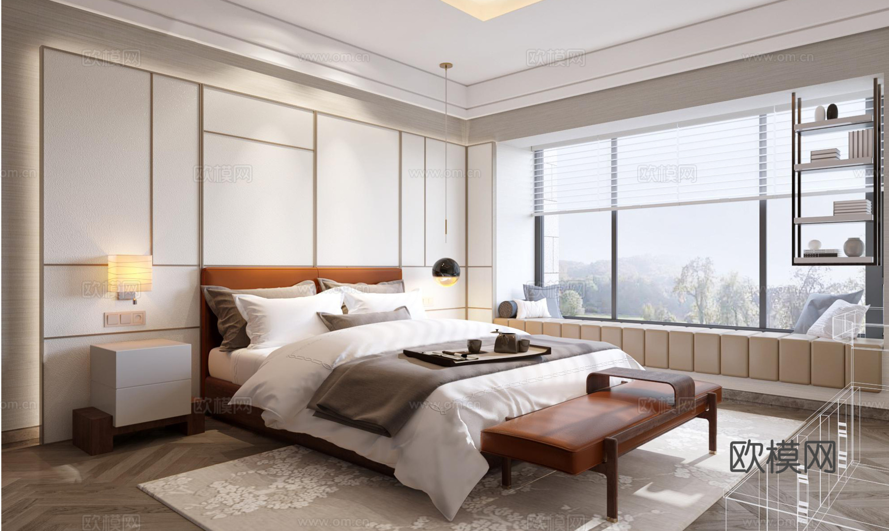 轻奢豪宅大平层 样板间 最新全套施工图 效果图合集cad施工图