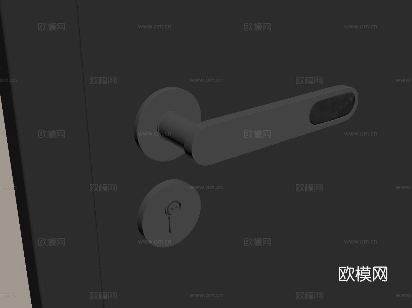意式复古门把手su模型