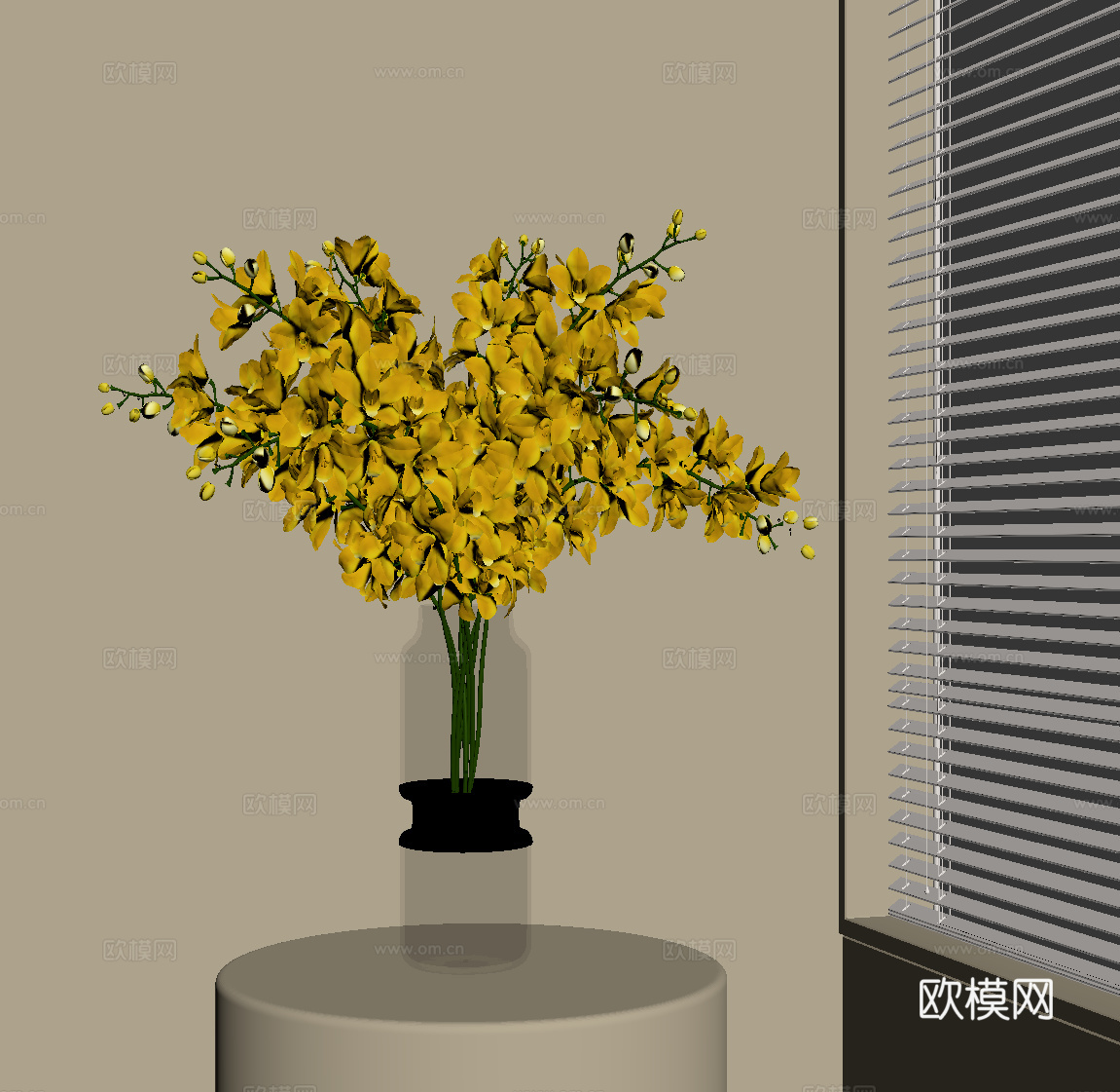 现代花瓶 花艺 摆件su模型