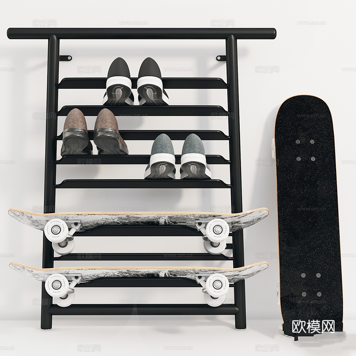 SPANST 鞋架 滑板架（宜家）3d模型下载