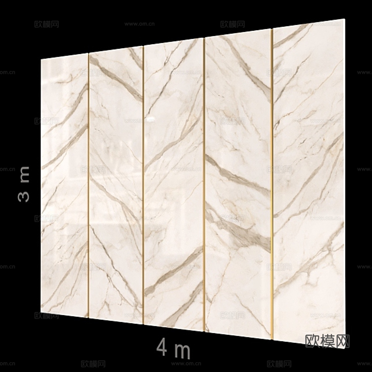 装饰墙 75.3d模型下载