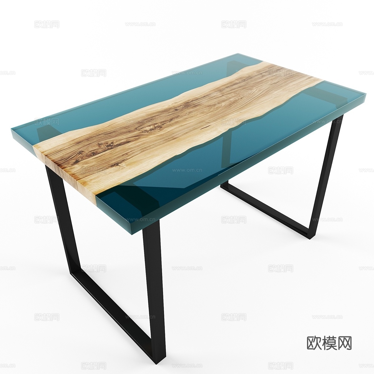 木质环氧树脂台灯3d模型下载