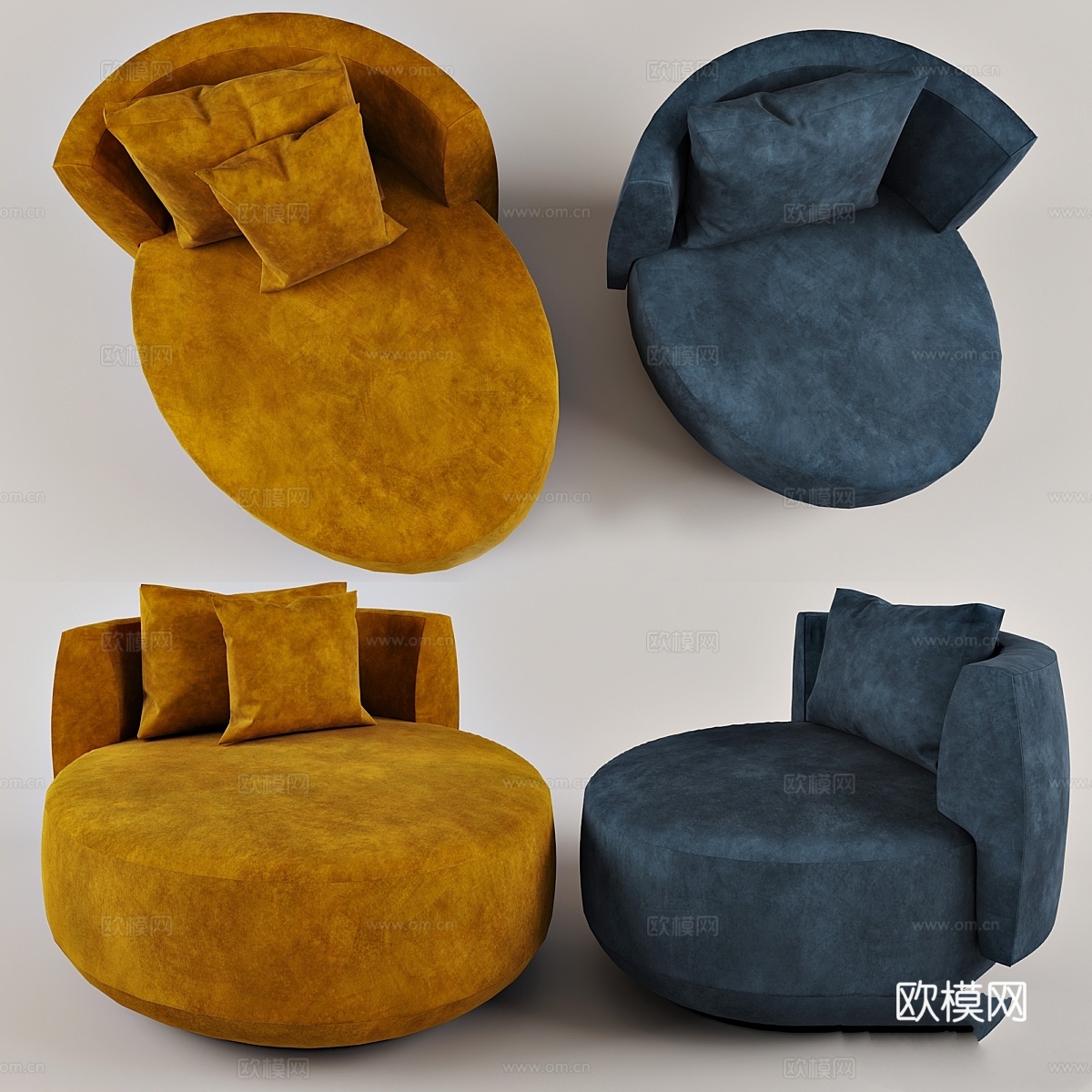 奥黛丽扶手椅3d模型下载