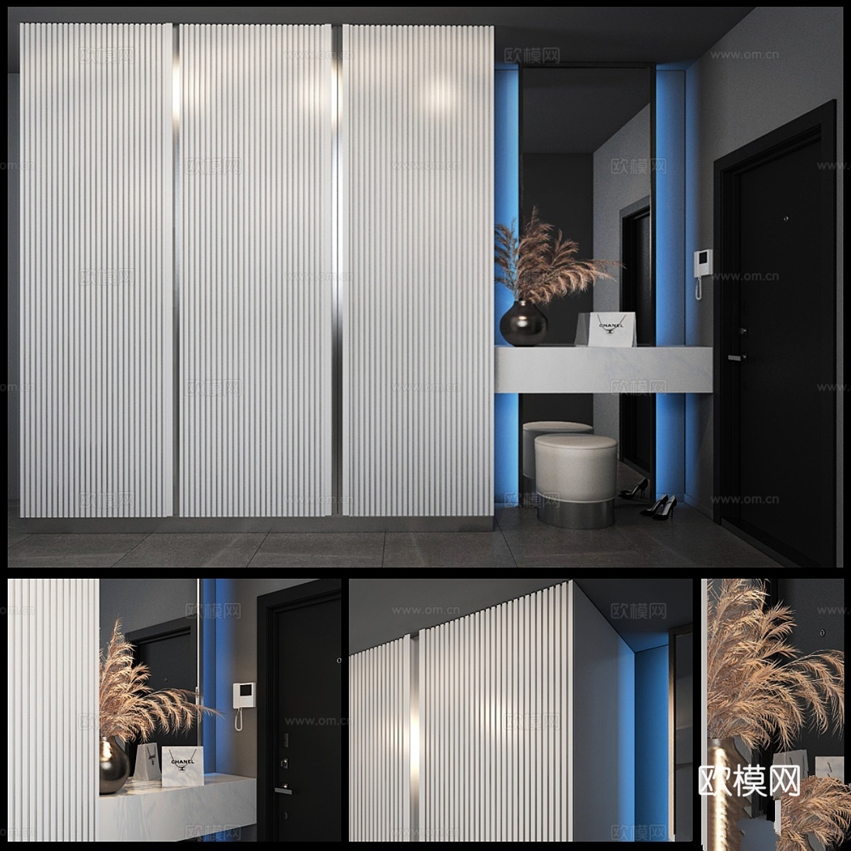 门厅构图_353d模型下载