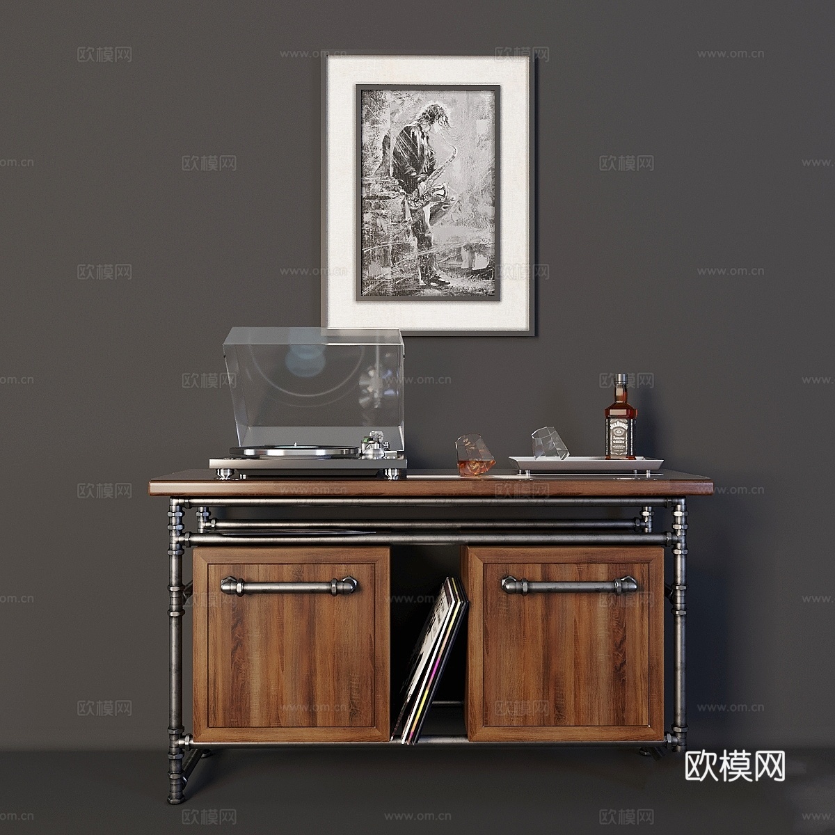 阁楼风格壁橱 Loft3d模型下载