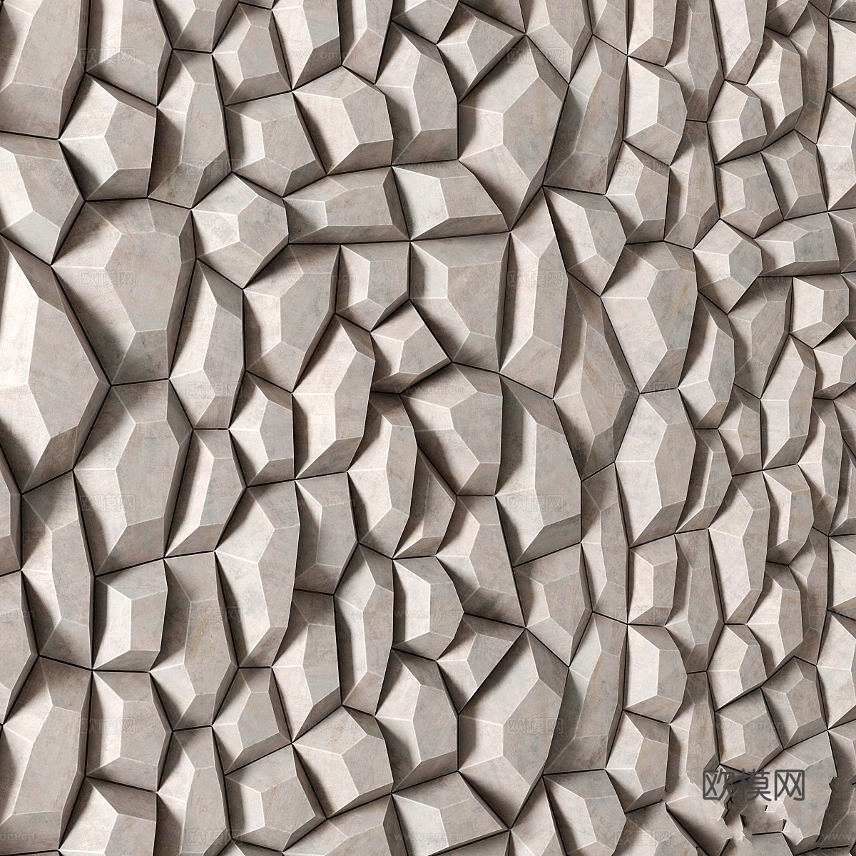 多边形装饰板    Polygon装饰板3d模型下载