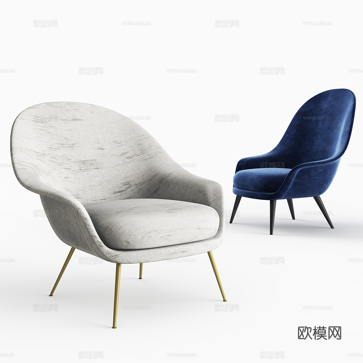 Viaduct Bat休闲椅3d模型下载