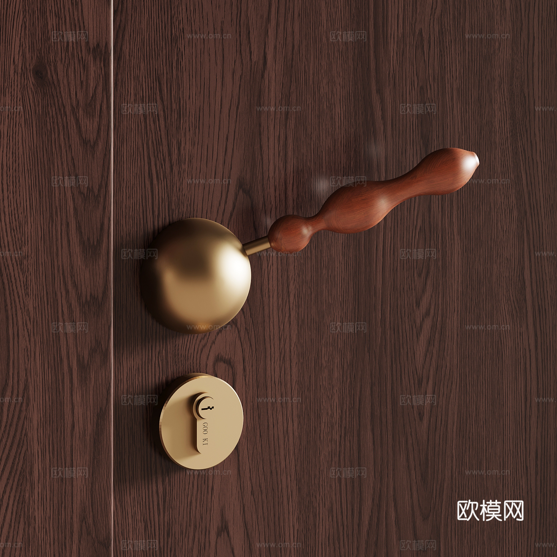 意式复古门把手su模型