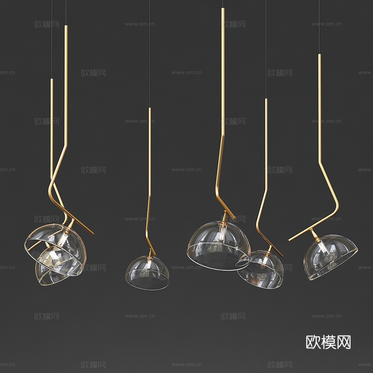 卡特兰意大利设计的日落灯具3d模型下载