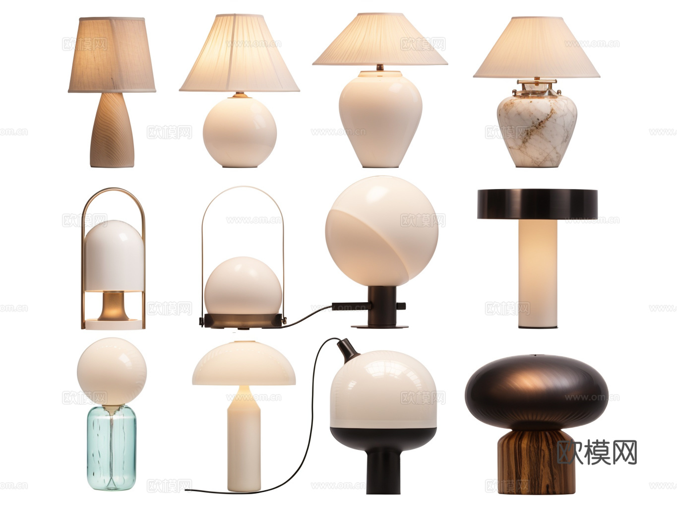 台灯su模型