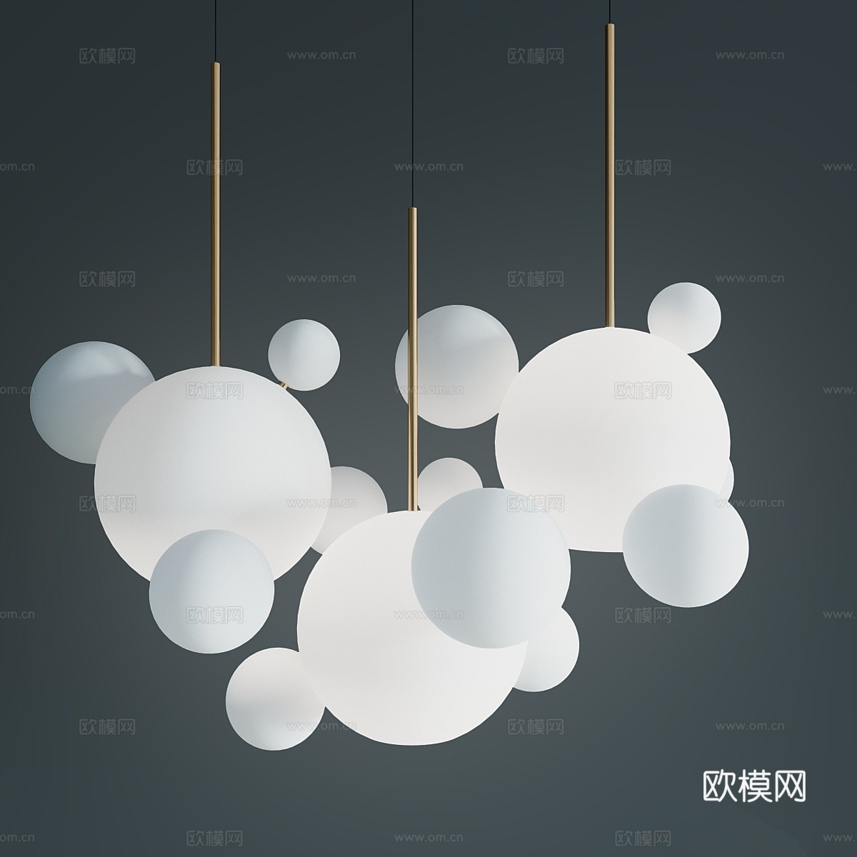 吊灯 giopato &amp; coombes bolle bls3d模型下载