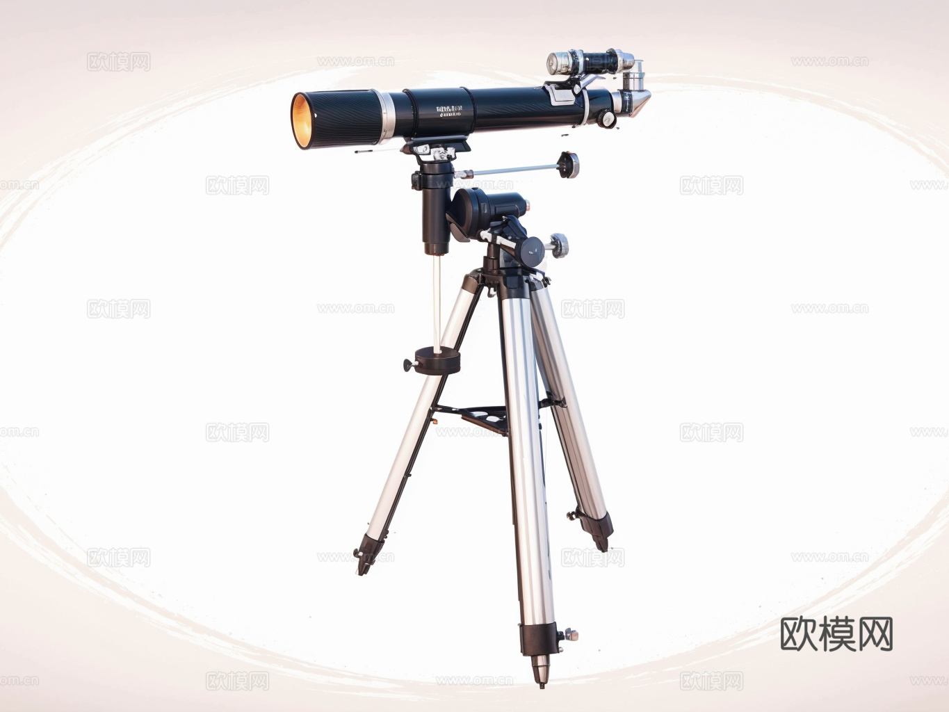 望远镜su模型下载（渲染图1）