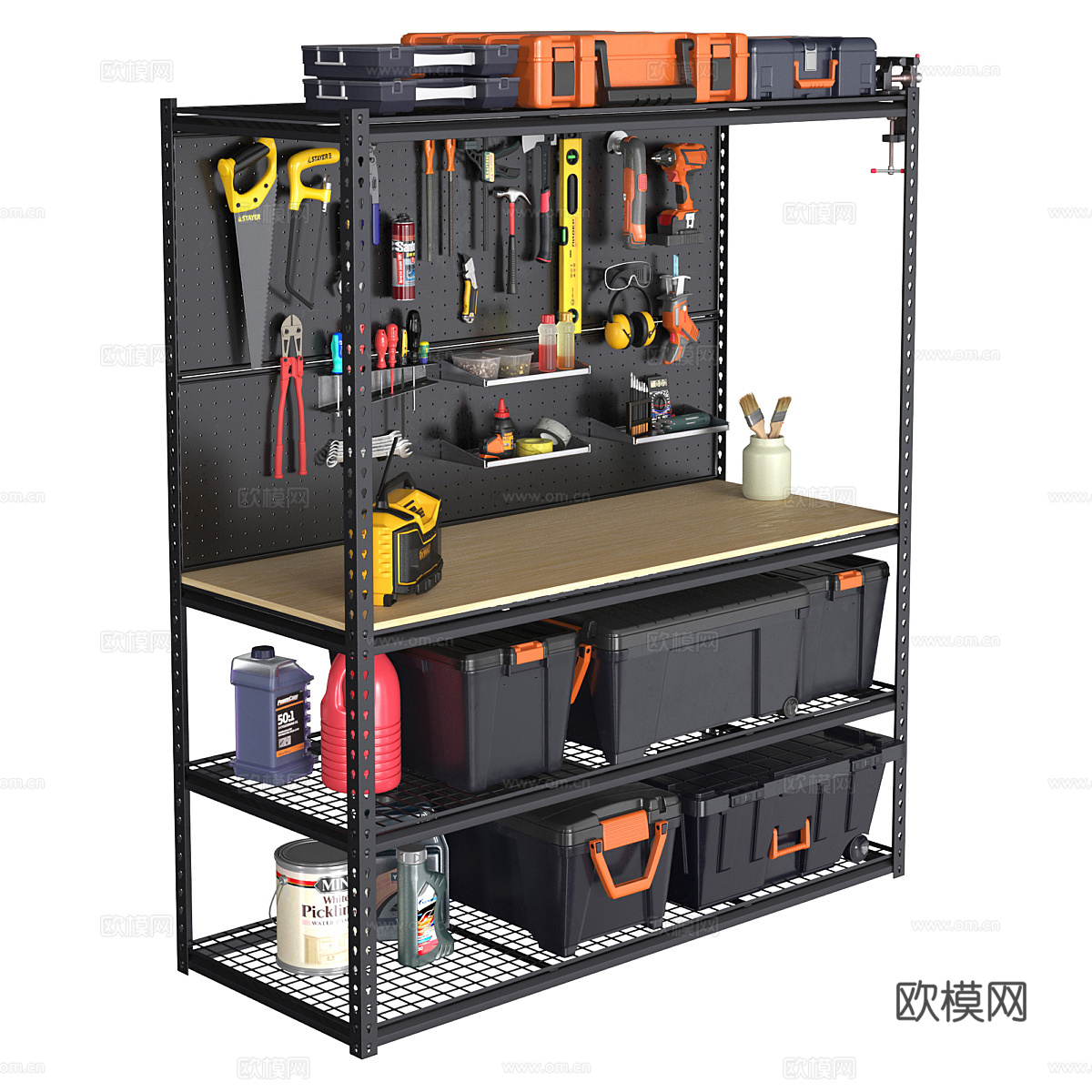 工作坊3d模型下载