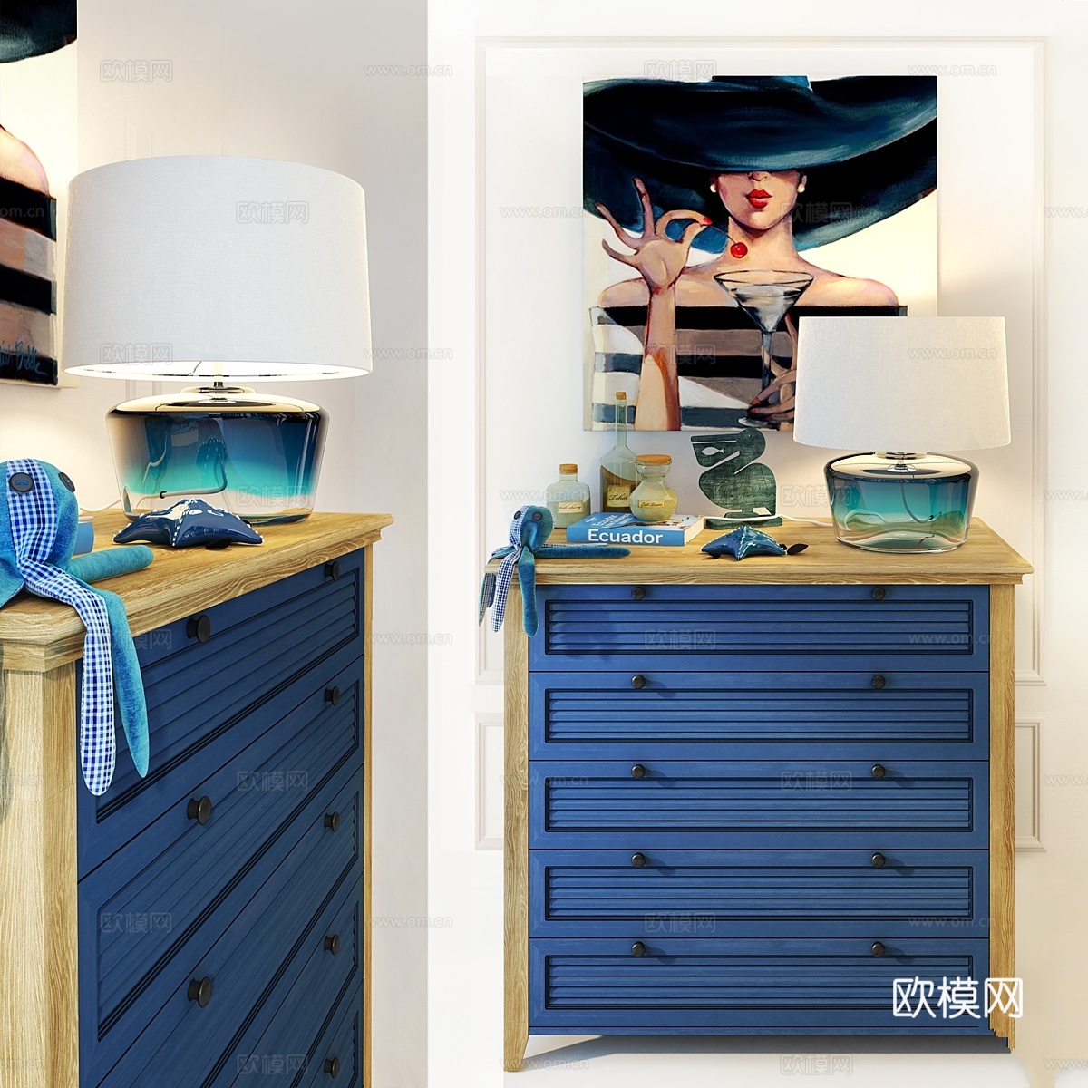 牧场风梳妆柜 Goosli3d模型下载