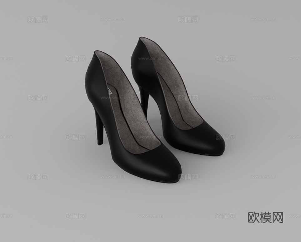 高跟鞋su模型