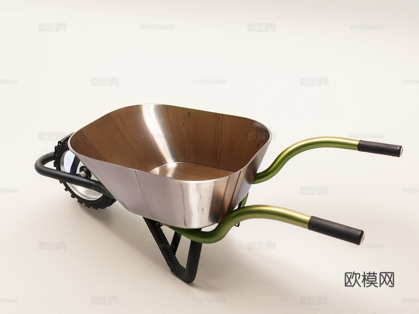 独轮车工地推车su模型