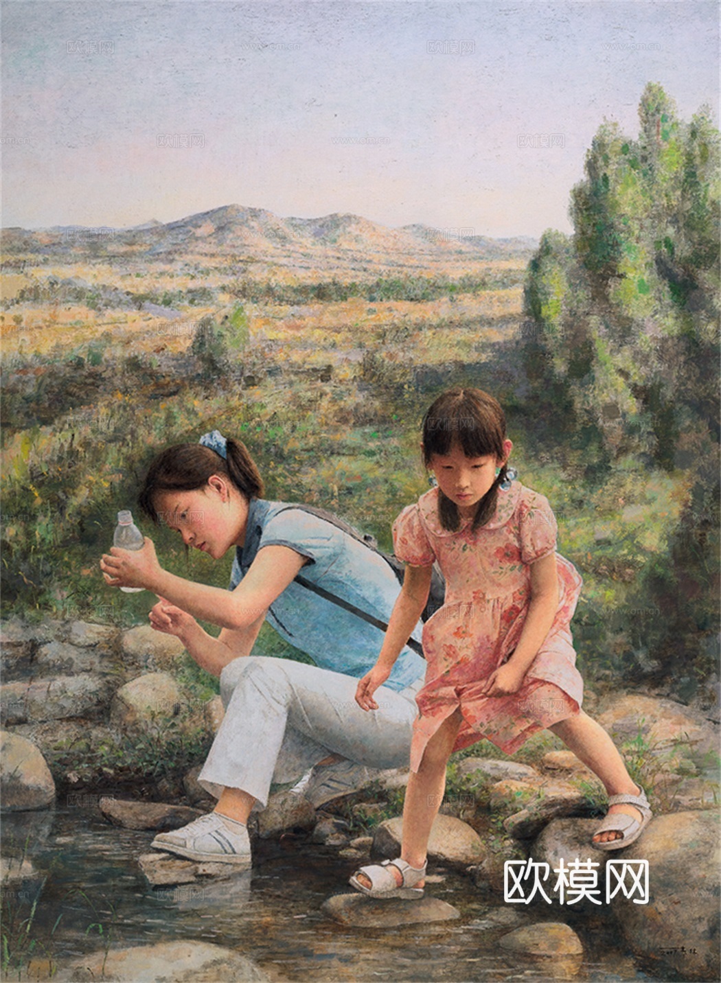 人物油画，人物画，装饰画，艺术画