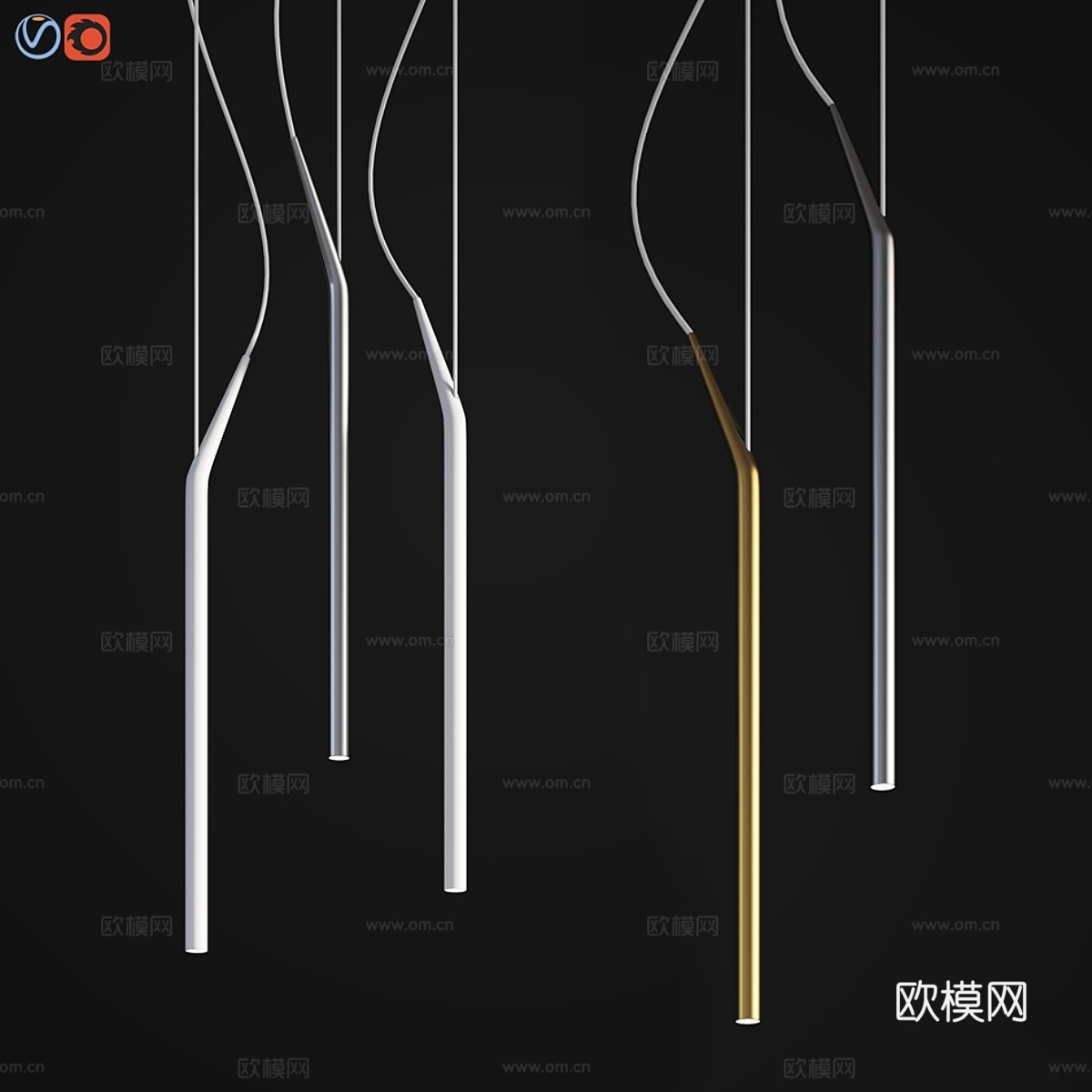 迷你Luceplan吊灯3d模型下载