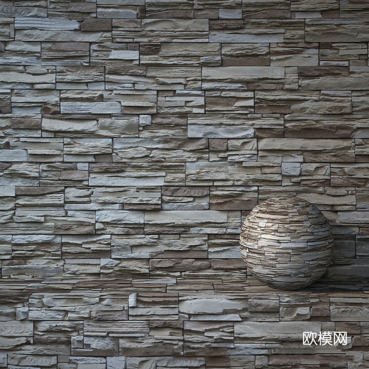 天然石材 1563d模型下载