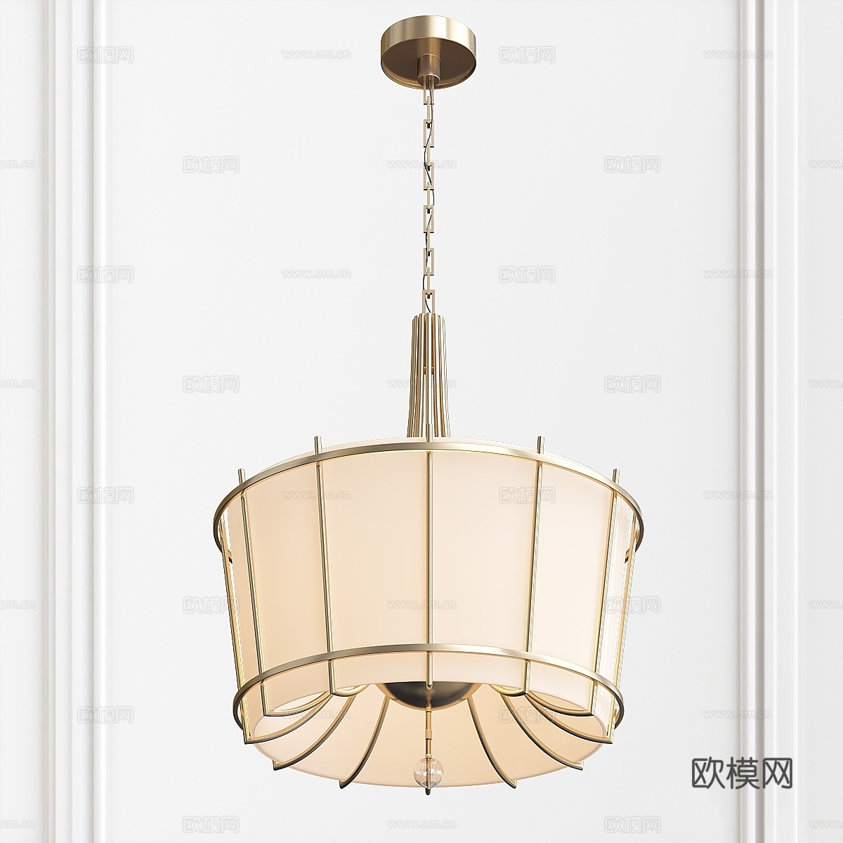 贝克启迪吊灯3d模型下载