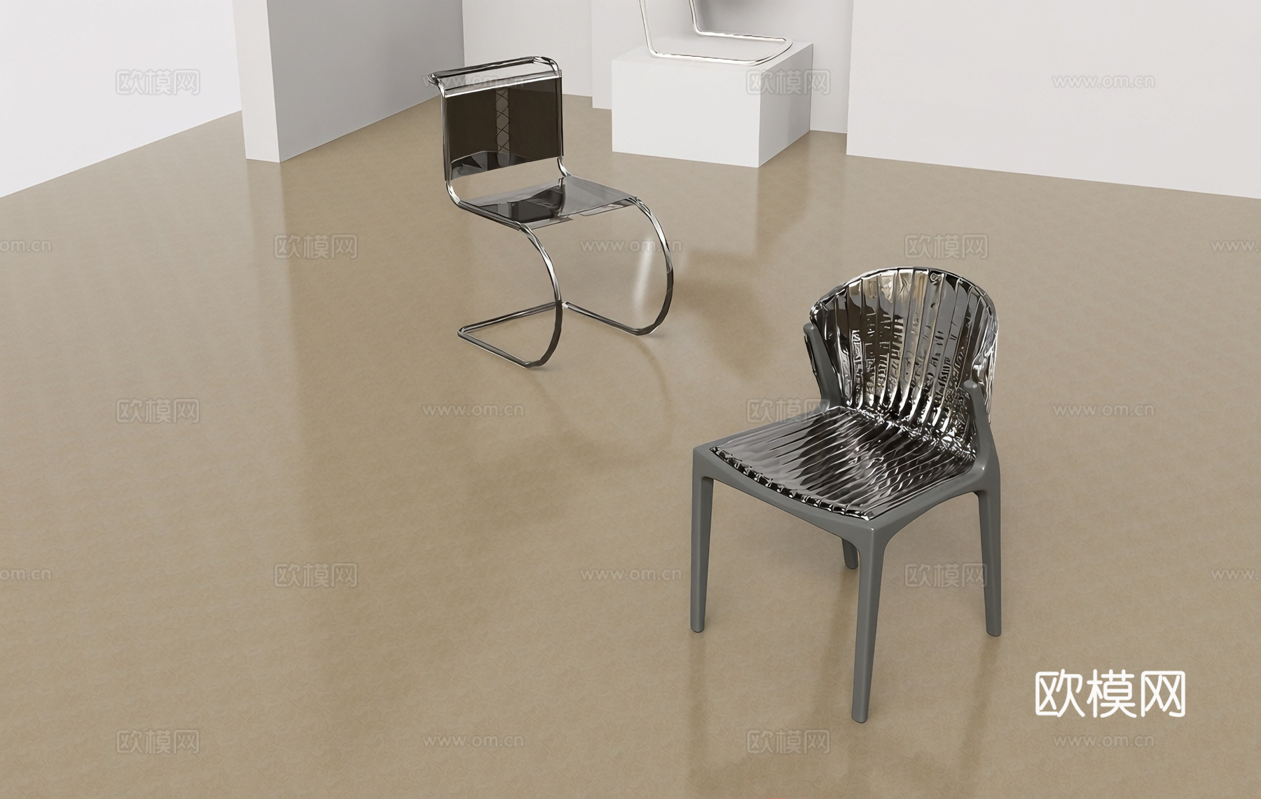 现代前卫椅子 设计师椅子 网红椅子su模型