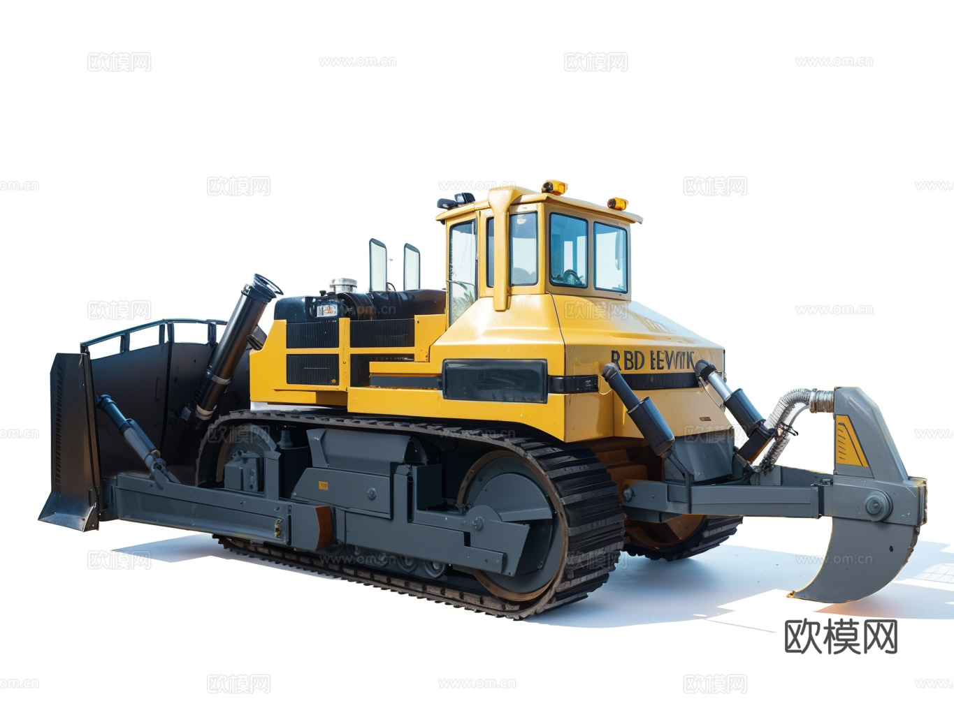 挖掘工程车su模型