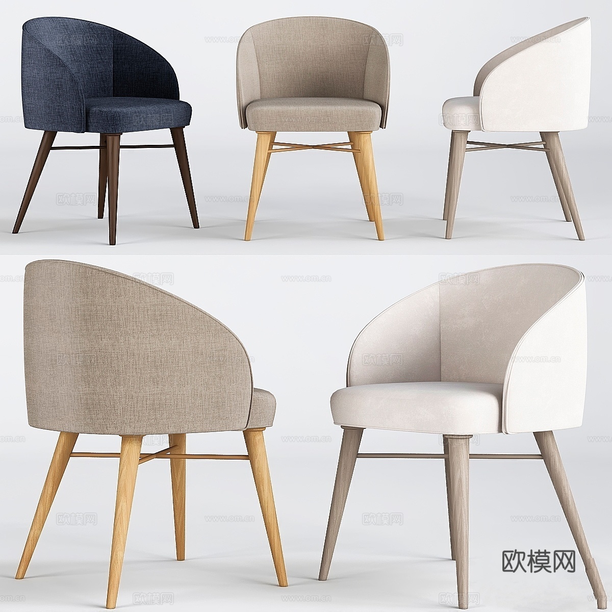 现代椅3d模型下载
