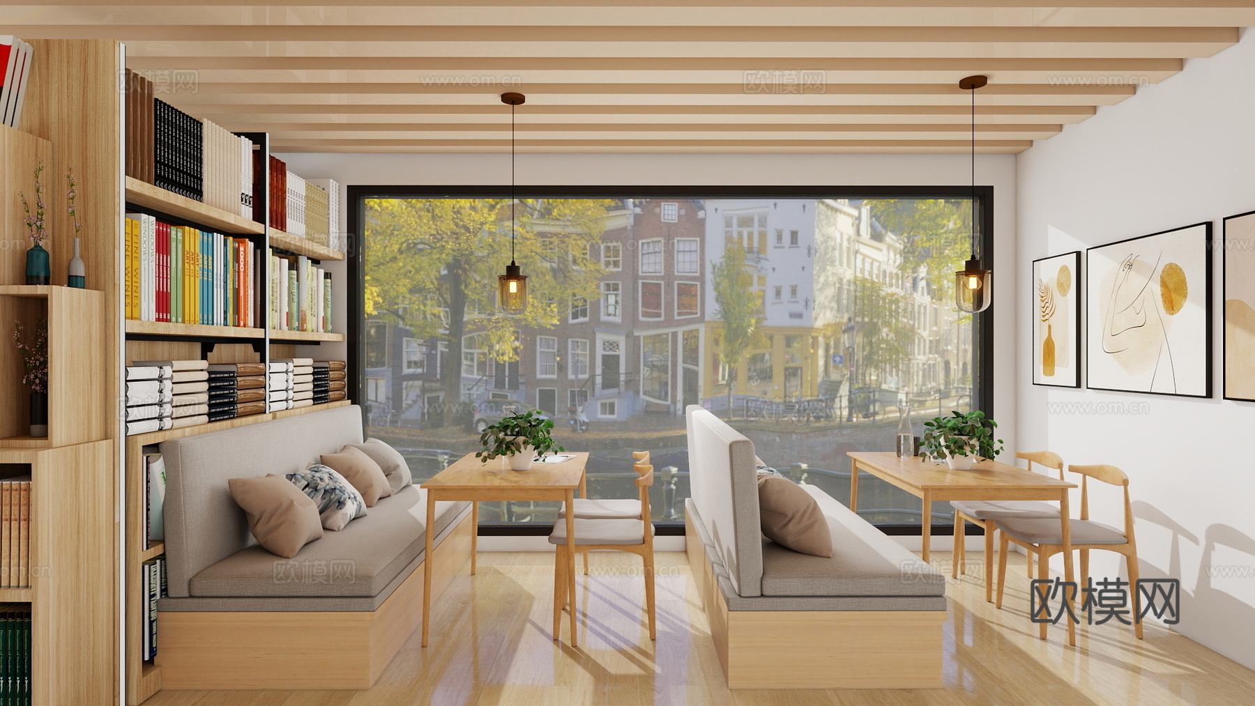 现代咖啡厅平面布局图效果图  咖啡厅平面布局图  咖啡厅平面cad施工图