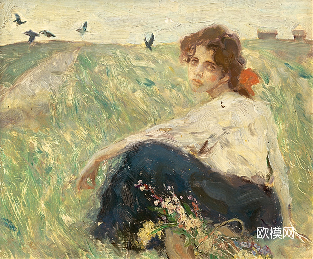 人物油画，人物画，装饰画，艺术画